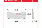 Гальмівні колодки дискові TRW-LUCAS MCB747SV