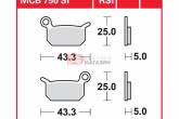 Гальмівні колодки дискові TRW-LUCAS MCB750SH