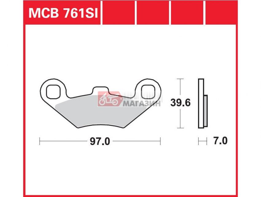 тормозные колодки дисковые trw-lucas mcb 761 si