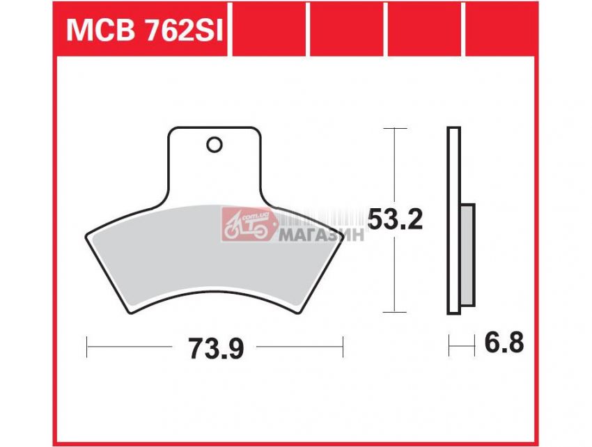 тормозные колодки дисковые trw-lucas mcb 762 si