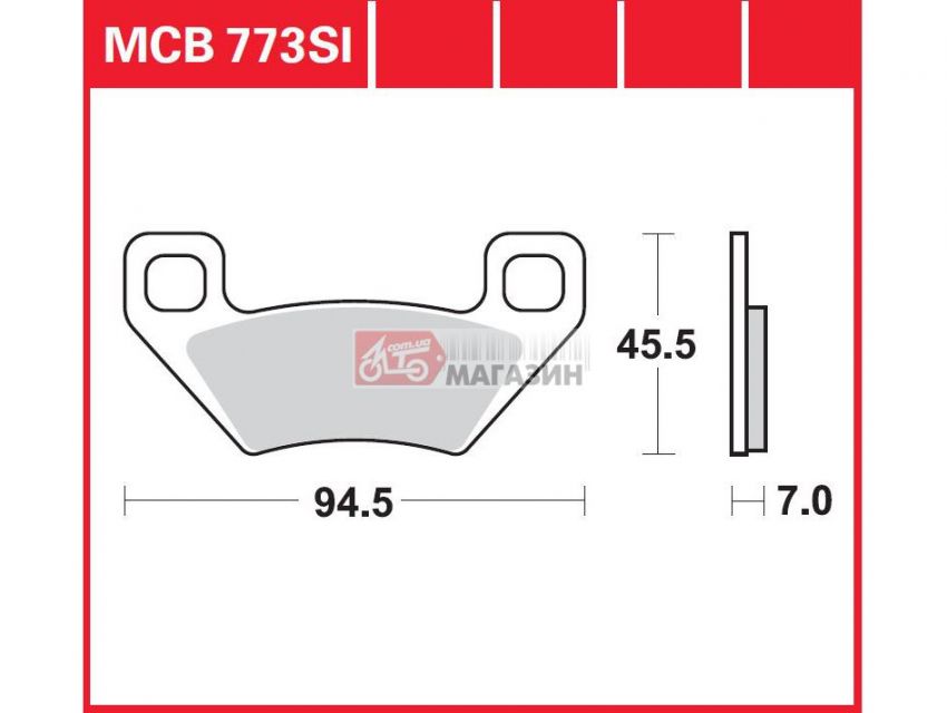 тормозные колодки дисковые trw-lucas mcb 773 si