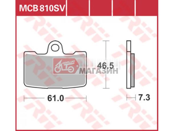 тормозные колодки дисковые trw-lucas mcb 810 sv