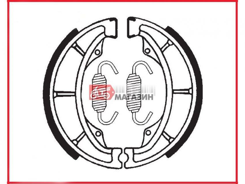 тормозные колодки барабанные trw-lucas mcs 962