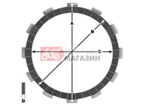 комплект фрикционных дисков сцепления lucas mcc102