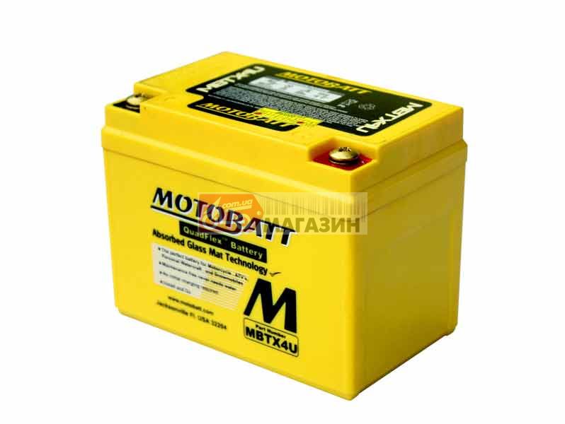 аккумуляторная батарея motobatt mbtx4u (agm)