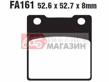 тормозные колодки дисковые ebc fa161