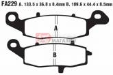 Гальмівні колодки дискові EBC FA229