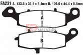 Гальмівні колодки дискові EBC FA231
