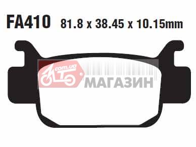 тормозные колодки дисковые ebc fa410tt