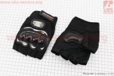 Перчатки без пальцев XL-черные PRO BIKER