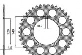 Задня зірка SUNSTAR SS 1-3497-43