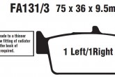 Гальмівні колодки скутерные EBC SFA131/3HH