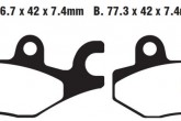 Гальмівні колодки EBC FA165TT
