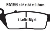 Гальмівні колодки скутерные EBC SFA196