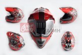 Шлем кроссовый LS2 MX433 (с визором, size:XL, красный)