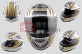 Шлем-интеграл LS2 368 (size:L, бело-золотой)